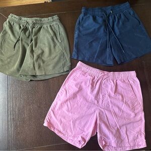 H&M Athletic Shorts Pink and Green Elastic Waist
